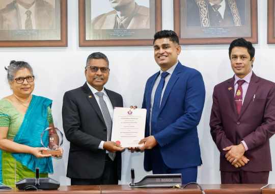 Dr. C.C. Jayasundara Makes History as First Librarian in Sri Lanka to Receive Prestigious CVCD Excellence Award